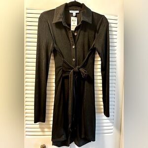 NWT- And Now This
Women's Tie-Front Long-Sleeve Shirtdress